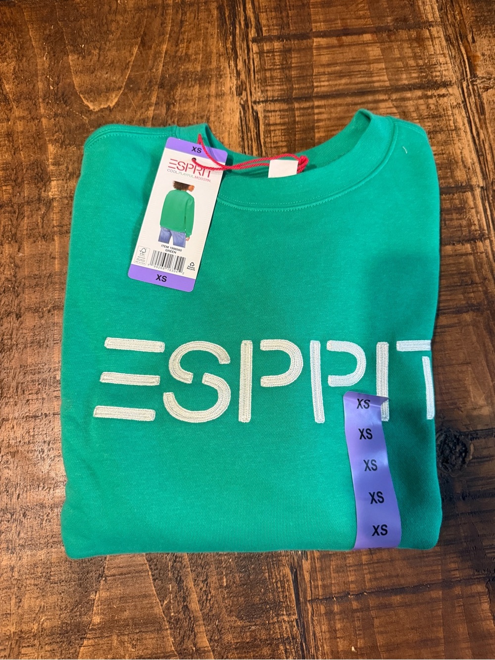 Esprit Emerald Green Logo Sweatshirt